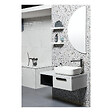 SWISS AQUA TECHNOLOGIES - Swiss Aqua Technologies Set vasque à poser rectangulaire 50x39x13cm sans trop-plein + bonde à écoulement libre Infinitio blanc - vignette