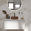 SWISS AQUA TECHNOLOGIES - Swiss Aqua Technologies Vasque à poser 38 x 38 x 11 cm Aurum cuivre brossé en acier inoxydable avec bonde sans trop-plein (SATAUR3838BRG) - vignette