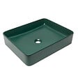 SWISS AQUA TECHNOLOGIES - Swiss Aqua Technologies Infinitio Vasque à poser 50 x 40 x 11 cm, sans trop-plein, Vert foncé mat (SATINF5040DGEM) - vignette
