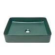 SWISS AQUA TECHNOLOGIES - Swiss Aqua Technologies Infinitio Vasque à poser 50 x 40 x 11 cm, sans trop-plein, Vert foncé mat (SATINF5040DGEM) - vignette