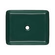 SWISS AQUA TECHNOLOGIES - Swiss Aqua Technologies Infinitio Vasque à poser 50 x 40 x 11 cm, sans trop-plein, Vert foncé mat (SATINF5040DGEM) - vignette