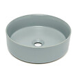 SWISS AQUA TECHNOLOGIES - Swiss Aqua Technologies Mood vasque à poser ronde 36x36 cm sans trou de robinetterie ni trop-plein, gris (SATM3636LGRM) - vignette