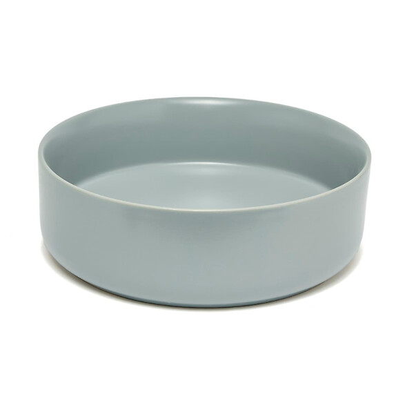 SWISS AQUA TECHNOLOGIES - Swiss Aqua Technologies Mood vasque à poser ronde 36x36 cm sans trou de robinetterie ni trop-plein, gris (SATM3636LGRM) - large