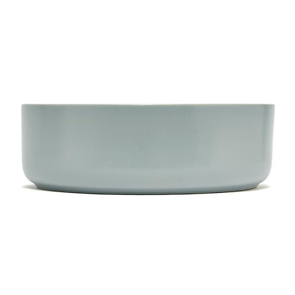 SWISS AQUA TECHNOLOGIES - Swiss Aqua Technologies Mood vasque à poser ronde 36x36 cm sans trou de robinetterie ni trop-plein, gris (SATM3636LGRM) - large
