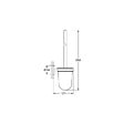 GROHE - Grohe Essentials Set d'accessoires WC avec Porte balai WC + Dérouleur de papier mural, Hard Graphite brossé (40374AL1-Essentials) - vignette
