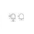 VITRA - Vitra  SENTO Abattant ultra-fin frein de chute noir mat (120-083R009) - vignette