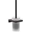HANSGROHE - Hansgrohe AddStoris Set Brosse de toilette murale + Porte-papier toilette mural avec tablette, Noir mat (41752670-Addstoris) - vignette