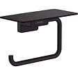 HANSGROHE - Hansgrohe AddStoris Set Brosse de toilette murale + Porte-papier toilette mural avec tablette, Noir mat (41752670-Addstoris) - vignette