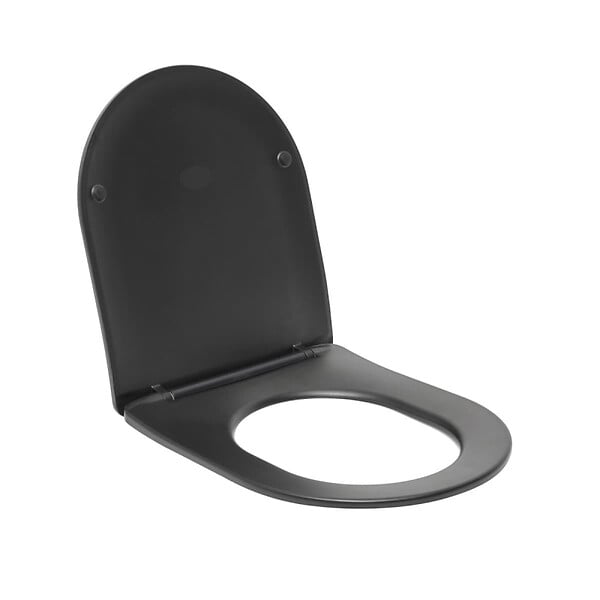 SWISS AQUA TECHNOLOGIES - Swiss Aqua Technologies Brevis Abattant SoftClose, noir mat (SATBREPBKM) - large