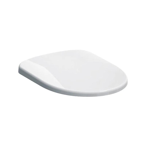 GEBERIT - Geberit Selnova Abattant de WC avec frein de chute en Duroplast, Blanc (500.335.01.1) - large