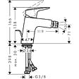 HANSGROHE - Hansgrohe Logis 70 Mitigeur bidet (71204000) - vignette