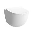 SWISS AQUA TECHNOLOGIES - Swiss Aqua Technologies Pack WC bâti-autoportant + WC SAT infinitio sans bride fixations invisibles + Abattant softclose + Plaque blanche - vignette