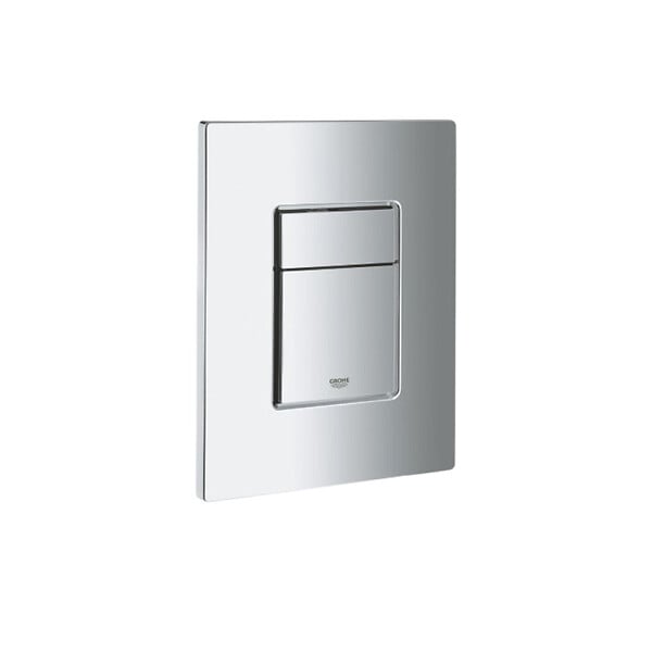 GROHE - Grohe Pack WC Bâti Solido + WC sans bride SAT Noir mat + Plaque chrome (AUTOPORTANT-BLACKSAT-1) - large