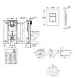GROHE - Grohe Pack WC Bâti Solido + WC sans bride SAT Noir mat + Plaque chrome (AUTOPORTANT-BLACKSAT-1) - vignette