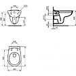 GROHE - Grohe Pack WC Bâti autoportant avec Cuvette Porcher rimless + Abattant + Plaque chrome (ProjectPorcher-1) - vignette