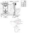 GROHE - Grohe Pack WC Bâti autoportant Solido + WC sans bride SAT Brevis + Abattant ultra-fin softclose + Plaque chrome (AUTOPORTANT-BREVIS-1) - vignette