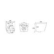 VILLEROY & BOCH - ViConnect Pro S Pack WC Bâti Villeroy & Boch + WC Swiss Aqua Technologies sans bride, fixations invisibles + Plaque + habillage - vignette