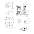 GROHE - Grohe Rapid SL Pack Bâti-support + cuvette sans bride + Abattant + Plaque chrome (RAPIDSL-O.NOVO49-1) - vignette