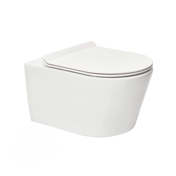 GROHE - Grohe Pack WC Bâti-support Rapid SL + WC sans bride Brevis + Abattant softclose + Douchette bidet + Plaque chrome - large