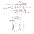 GROHE - Grohe Pack WC Bâti-support Rapid SL + WC sans bride Brevis + Abattant softclose + Douchette bidet + Plaque chrome - vignette