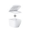GROHE - Pack WC Euro Ceramic Cuvette Compact Triple Vortex + Rapid SL autoportant NF + plaque chrome (ProjectEuroCompact-1/BP) - vignette