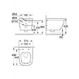 GROHE - Pack WC Euro Ceramic Cuvette Compact Triple Vortex + Rapid SL autoportant NF + plaque chrome (ProjectEuroCompact-1/BP) - vignette