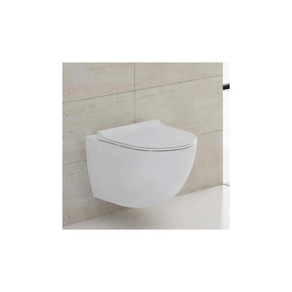 GROHE - Grohe Pack WC Cuvette Compacte Sento RIM-EX (sans bride) + Rapid SL autoportant NF + plaque chrome (ProjectSentoRimlessCOMPACT-1) - large