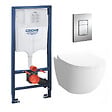 GROHE - Grohe Pack WC Bâti + cuvette Sento compacte + plaque de commande chrome (GROHE-SentoCOMPACT) - vignette