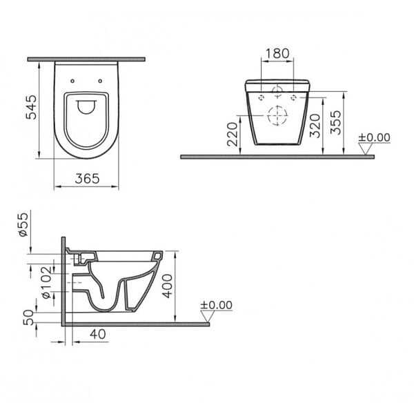 GROHE - Grohe Pack WC Rapid SL + cuvette VITRA S50 avec bride + abattant softclose + Plaque de commande Skate Chrome (GROHE-S50softclose) - large
