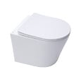 SWISS AQUA TECHNOLOGIES - Pack WC bâti-autoportant + WC SAT Infinitio sans bride fixations invisibles + Abattant softclose + Plaque blanche/chrome - vignette