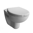 GROHE - Grohe Pack WC Bâti Autoportant Rapid SL + WC sans bride Vitra Normus + Abattant softclose + Plaque chrome (ProjectNormusRimless-1) - vignette