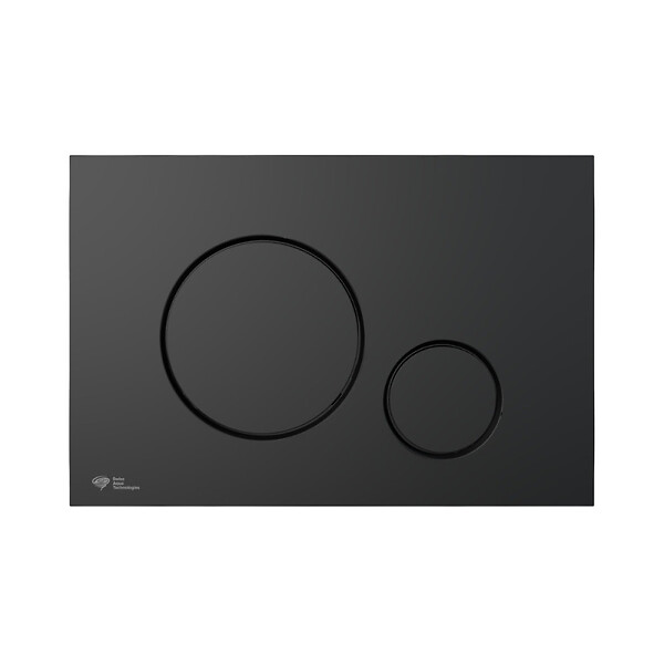 SWISS AQUA TECHNOLOGIES - Swiss Aqua Technologies Pack WC bâti-autoportant + WC sans bride SAT Infinitio + Abattant SoftClose + Plaque noir mat (SMART-BlackInfinitio-M678) - large