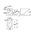 GROHE - Grohe Pack WC Rapid SL + WC Bau Ceramic sans bride + Siège abattant SoftClose + Plaque de commande noir mat  (RapidSL-Bau-KF0) - vignette