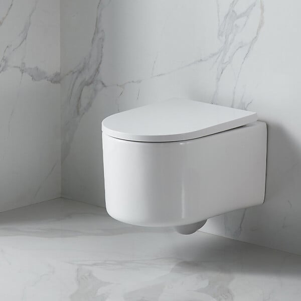 VILLEROY & BOCH - ViConnect Pro Pack WC Bâti Villeroy & Boch + WC sans bride SAT + Abattant SoftClose + Plaque Blanche (ViConnectDelanoTQ-2) - large