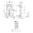 VILLEROY & BOCH - ViConnect Pro Pack WC Bâti Villeroy & Boch + WC sans bride SAT + Abattant SoftClose + Plaque Blanche (ViConnectDelanoTQ-2) - vignette