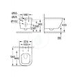 GROHE - Grohe Pack WC Euro Ceramic sans bride Triple Vortex blanc alpin + Rapid SL autoportant NF + plaque chrome (ProjectEuroCeramic-1) - vignette