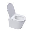 SWISS AQUA TECHNOLOGIES - Swiss Aqua Technologies Pack WC Bâti autoportant + WC sans bride SAT Infinitio + Abattant softclose + Plaque blanc alpin (ProjectInfinitio-3) - vignette