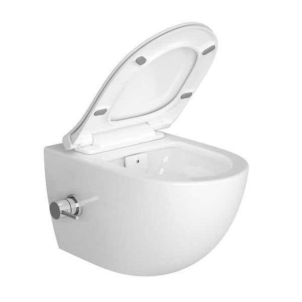 SWISS AQUA TECHNOLOGIES - Swiss Aqua Technologies Infinitio WC sans bride avec fonction bidet thermostatique + Abattant softclose (SATINF011RREXPBFCT) - large