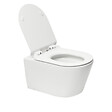 GROHE - Pack WC Bâti autoportant + WC sans bride SAT Brevis + Abattant ultra-fin softclose + Plaque chrome (ProjectBrevis-1) - vignette