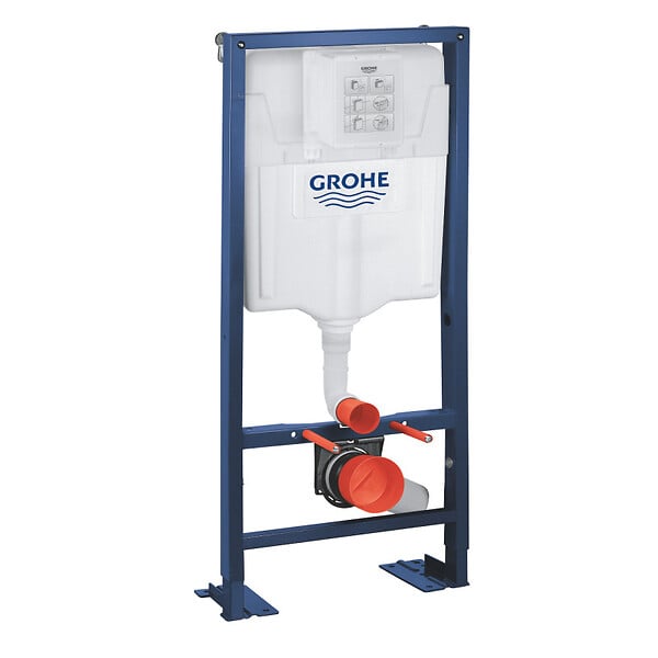 GROHE - Grohe Pack WC Bâti autoportant + WC Swiss Aqua Technologies Infinitio sans bride + Plaque noir mat (Autoportant-Infinitio-KF0) - large