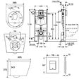 GROHE - Grohe Pack WC Rapid SL + Cuvette sans bride SAT, fixations invisibles + Plaque Noir mat (RapidSL082-SATrimless-KF0) - vignette