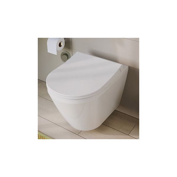 GROHE - Grohe Pack WC Bâti Autoportant Rapid SL + WC sans bride Integra + Abattant softclose + Plaque chrome (ProjectIntegraRimless-1) - large