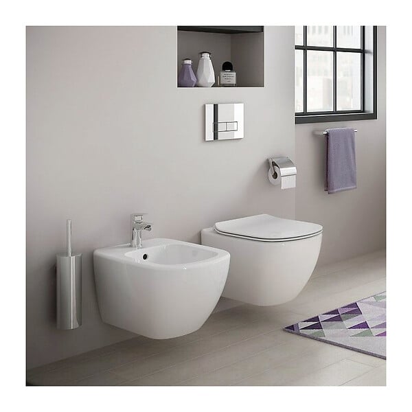 GROHE - Grohe Pack WC Rapid SL GROHE + Cuvette Ideal Standard Tesi Aquablade rimless + Plaque de commande Grohe Skate Chrome (GROHEAQUA-SET) - large