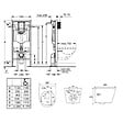 GROHE - Grohe Pack WC Bati support autoportant + WC SAT sans bride + Abattant Soft close + Plaque chrome (Autoportant-Infinitio-1) - vignette