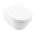 VILLEROY & BOCH - Pack WC Bâti Villeroy & Boch + Cuvette Villeroy sans bride + Abattant Duroplast + Plaque blanche (ViConnectArchi3-2) - vignette