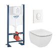 GROHE - Grohe Pack WC Rapid SL autoportant + cuvette Ideal Standard T354601 + plaque Skate Air blanche (ProjectTesi-3) - vignette