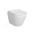 GROHE - Pack WC Bâti-support Rapid SL + WC Vitra Integra + Abattant softclose + Plaque Chrome mat (RapidSL-IntegraRimless-7) - vignette