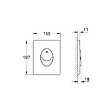GROHE - Pack WC Bâti-support Rapid SL + WC Vitra Integra + Abattant softclose + Plaque Chrome mat (RapidSL-IntegraRimless-7) - vignette