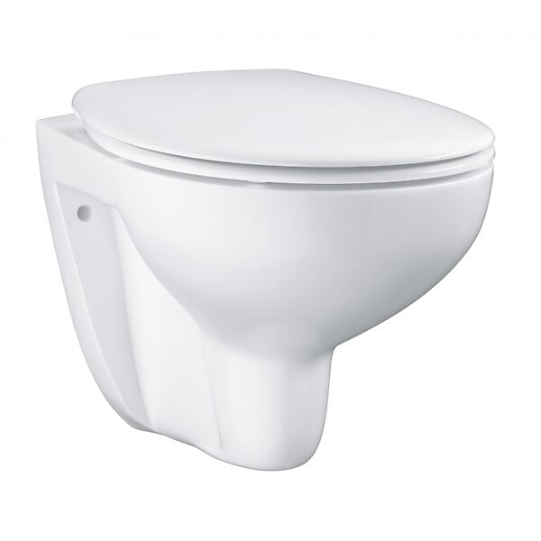 GROHE - Grohe Pack WC Rapid SL autoportant + cuvette Bau Ceramic sans bride + plaque Skate Air chrome (ProjectBau-2) - large