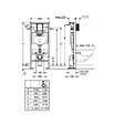 GROHE - Grohe Pack WC Bâti autoportant Solido + WC sans bride SAT fonction bidet thermostatique + Plaque chrome (AUTOPORTANT-SATCLEAN-1) - vignette